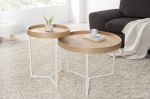 Stolik z tacą Modul 40 cm natur biały - Invicta Interior 2