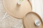 Stolik z tacą Modul 40 cm natur biały - Invicta Interior 5