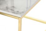 Stolik złoty 100 cm marmur jasny  - Item International 5
