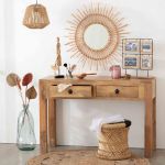 Stoliki Boho Bamboo czarne zestaw 2 szt 3