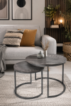 Stoliki Elements mango szare zestaw 2 szt - Invicta Interior 3