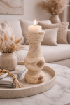Świecznik Candle Holder Wood midi - Koopman 3