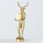 Świecznik Deer złoty 47cm 7