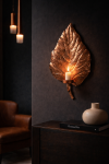 Świecznik Leaf big miedziany dekoracja  - Inart 2
