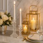 Świecznik szklany Elegant - Kaemingk 2