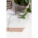 Szafka nocna drewniana Grace z marmurowym blatem - Kare Design 9