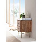 Szafka nocna drewniana Grace z marmurowym blatem - Kare Design 4