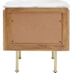 Szafka nocna drewniana Grace z marmurowym blatem - Kare Design 7