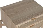 Szafka nocna komoda rattanowa round - Item International 5