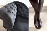 Leżanka Szezlong Chesterfield Antik Look szara  - Invicta Interior 5