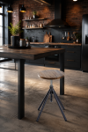 Taboret Factory regulowany drewno akacjowe - Invicta Interior 3