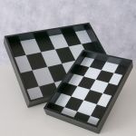 Taca Retro w szachownicę 2 szt - Boltze 7