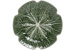 Talerz Cabbage zielony duży ręcznie malowany 2