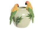 Wazon ceramiczny donica Papugi  1