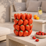 Wazon ceramiczny donica Truskawki 34 cm 2