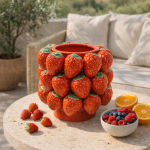 Wazon ceramiczny donica Truskawki  2