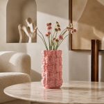 Wazon ceramiczny Kokardki różowy - Boltze 2