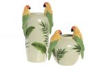 Wazon ceramiczny Papugi  2