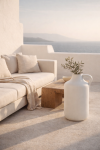 Wazon ceramiczny Santorini beżowy 50 cm - Item International 3