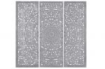 Wezgłowie Tryptyk Palais Mandala 180 cm szare 1