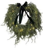 Wianek świąteczny LED z kokardą 2