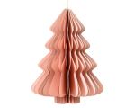 Zawieszka Choinka papierowa składana różowa pastelowa 2
