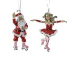 Zawieszka świąteczna Santa Roller Fun dance zestaw 2 szt  2
