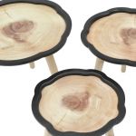 Zestaw 3 stolików Tree - Inart 2