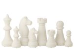 Zestaw dekoracyjnych Figur szachowych White XL 2