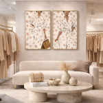 Zestaw obrazów Atelier Couture 90 x 120 cm 4