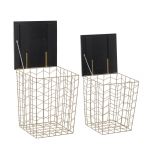 Stoliki Wire Zigzag zestaw 2 sztuki  - Inart 3