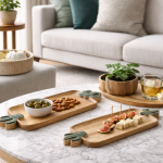 Zestaw tace drewniane Kaktus mango - Item International 2