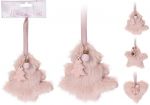 Zawieszka Candy Christmas różowa small zestaw 3 szt  2