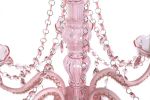 Żyrandol Maria Teresa 6 crystal różowy 3