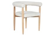 Krzesło drewniane Designer chair boucle round 1
