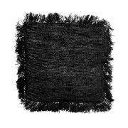Poduszka Boho z rafii czarna 60cm - Bazar Bizar 1