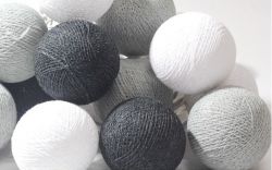 Girlanda świetlna Cotton Balls 10 led kolor do wyboru   1