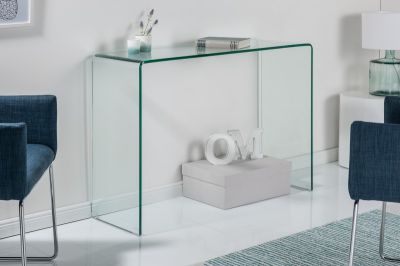 Biurko Clear Club 100 cm szklane  - Invicta Interior