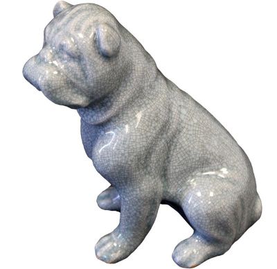 Deco Figurine Bulldog szara 