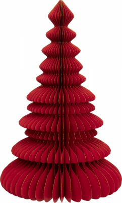 Dekoracja Choinka papierowa składana 90 cm Red