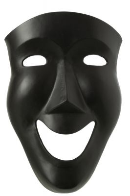 Dekoracja ścienna designerska Maska czarna