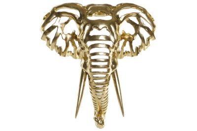 Dekoracja ścienna Elefante złota