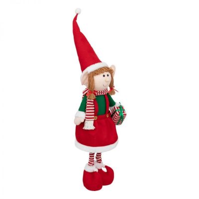 Dekoracja świąteczna Dziewczynka Elf stojąca regulowana 110 cm - Atmosphera