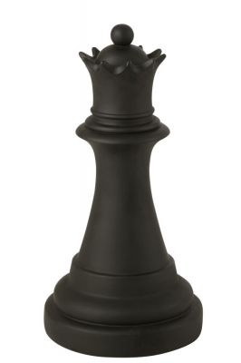 Dekoracyjna figura szachowa czarna Dama 67 cm 