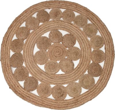 Dywan Boho ażurowy z juty 120cm - Koopman