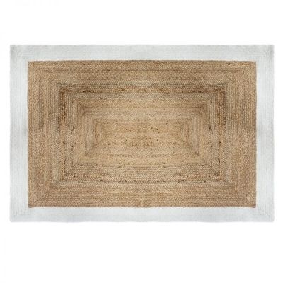 Dywan Boho jutowy 120x170cm z białą obwódką - Atmosphera