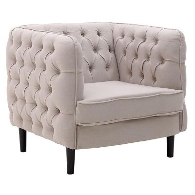 Fotel Karl w typie Chesterfield elegancki - Inart