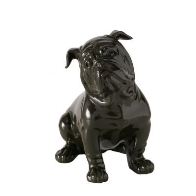 Figura dekoracyjna Bulldog Bully czarny  - Boltze