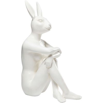 Figura dekoracyjna Gangster Rabbit biała - Kare Design