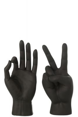 Figura dekoracyjna Hand black